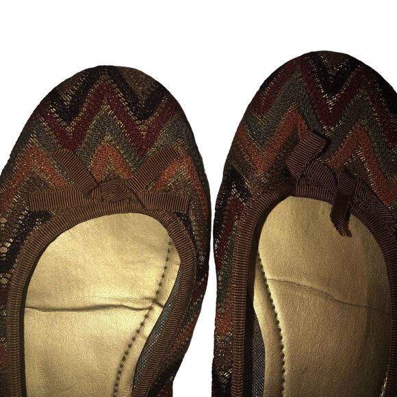 Nine‎ West Women's Offspring Ballet Flats Taupe Orange Size 6.5 M - Picture 9 of 9